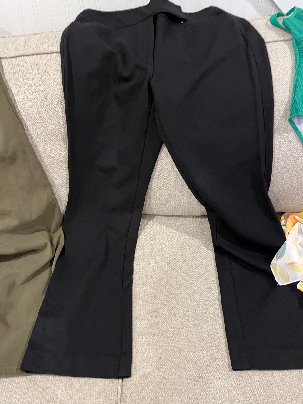 Classic Black Women's Tailored Pants and Blue